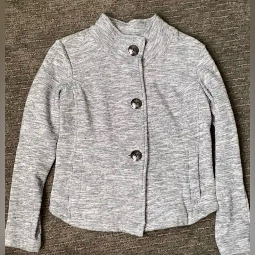 CAbi Hourglass space dye heathered  jacket. Size large. NWOT. 21” chest